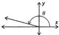 Angle in standard position with terminal arm in quadrant III